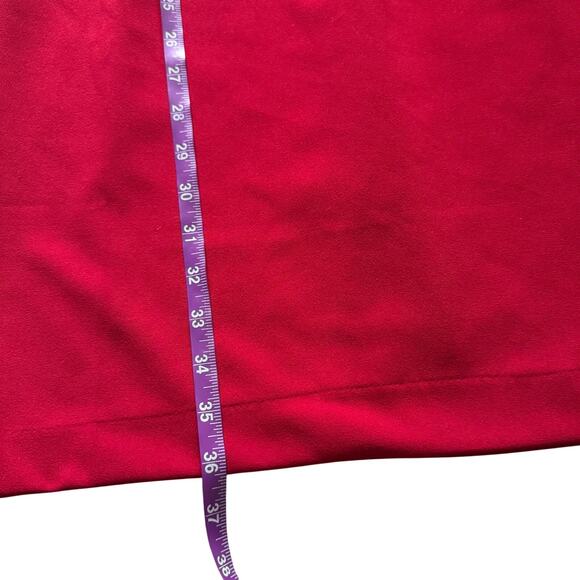 Banana Republic Sheath dress Bell flutter sleeves Womens Sz 2 4  Red Holiday - Picture 9 of 13